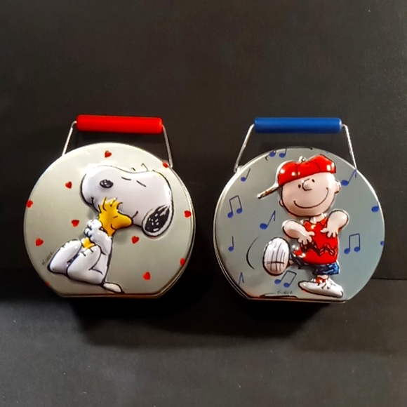 Vintage 1990's Charlie Brown & Snoopy Collector Tins - Picture 2 of 8